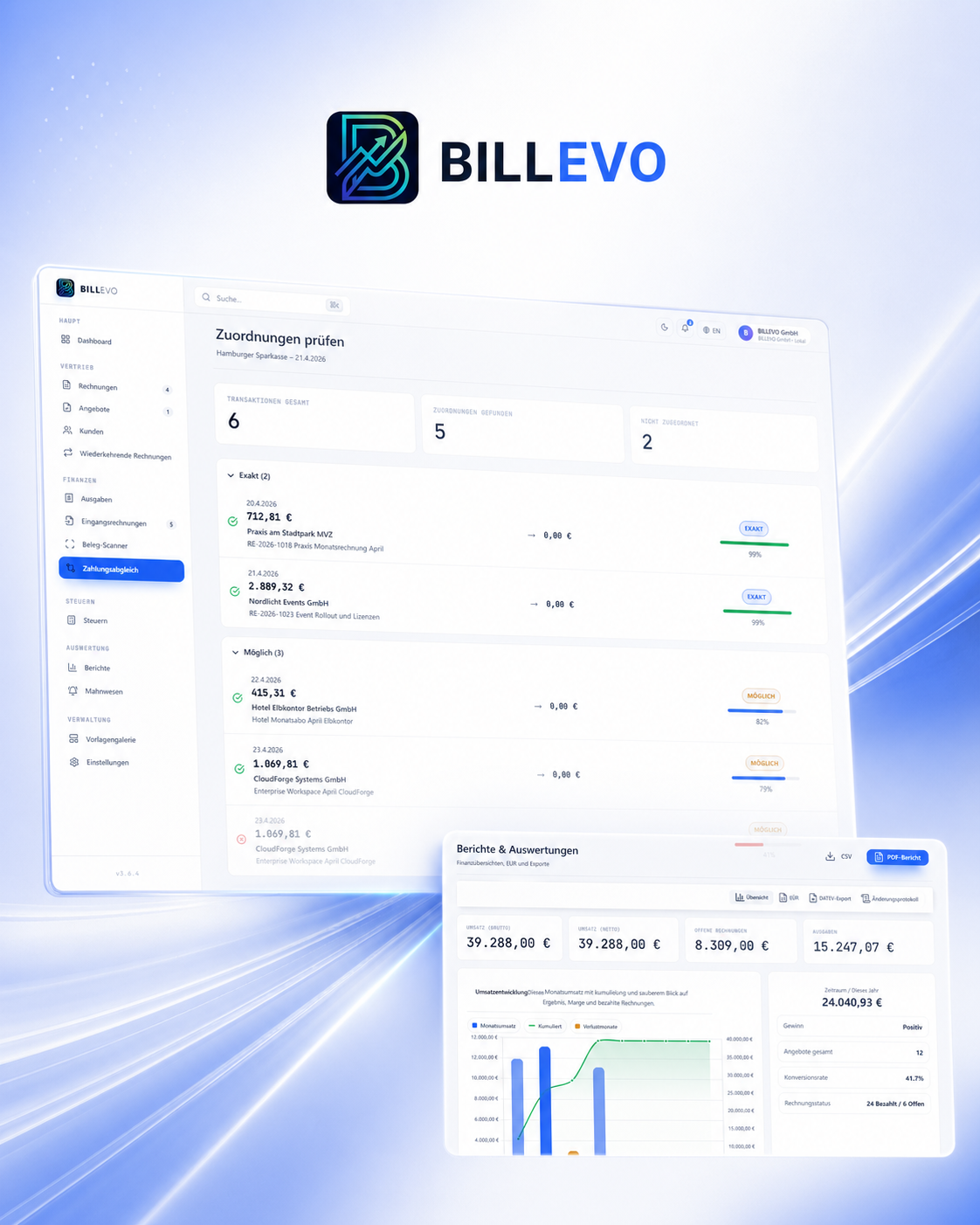 BILLEVO Premium Workflow — Zahlungseingänge prüfen
