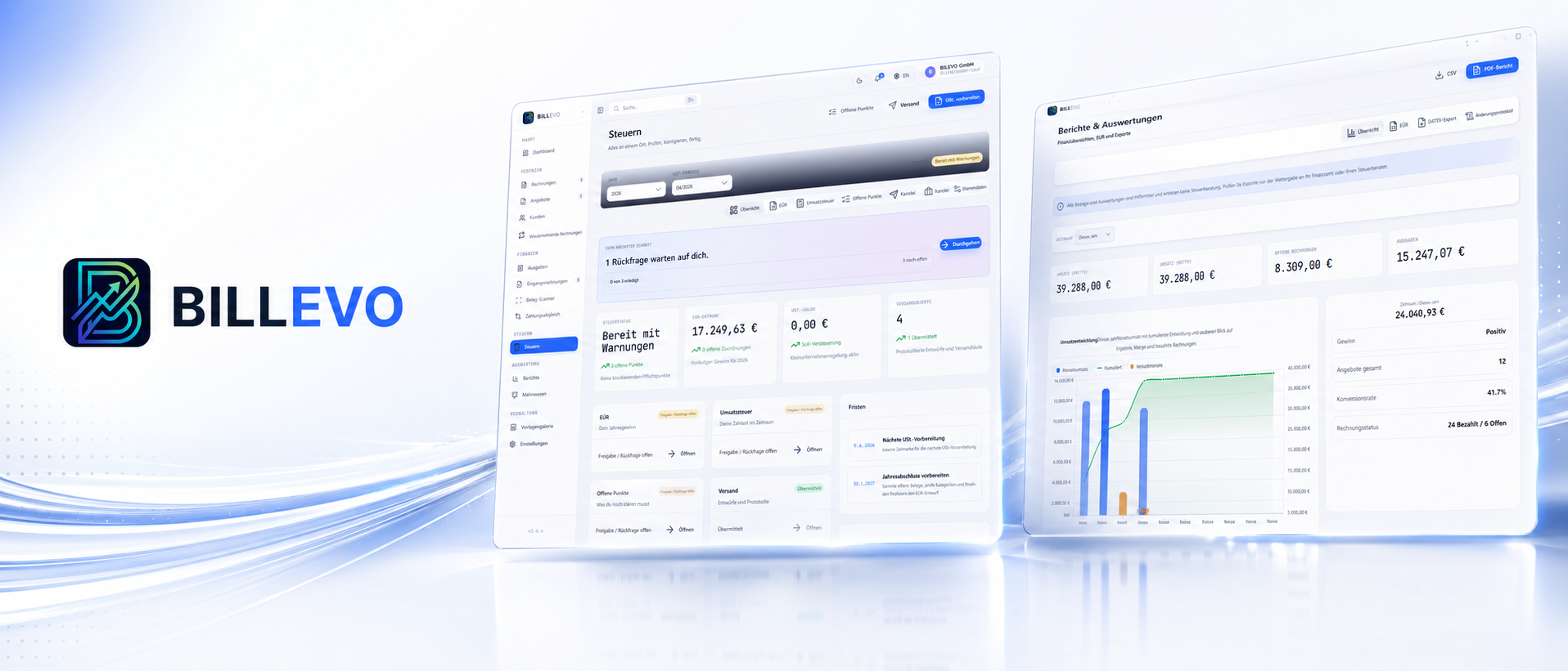 BILLEVO Web-App synchron mit Desktop